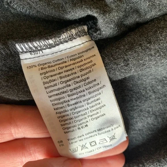 Beautiful Helly Hansen tunic! 100% cotton. Xs. Grey/gray. - Picture 7 of 7